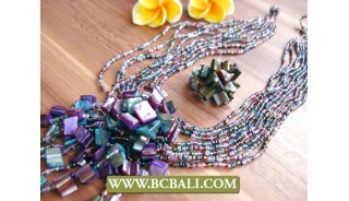 Beadings Shells Pendants Necklace Sets